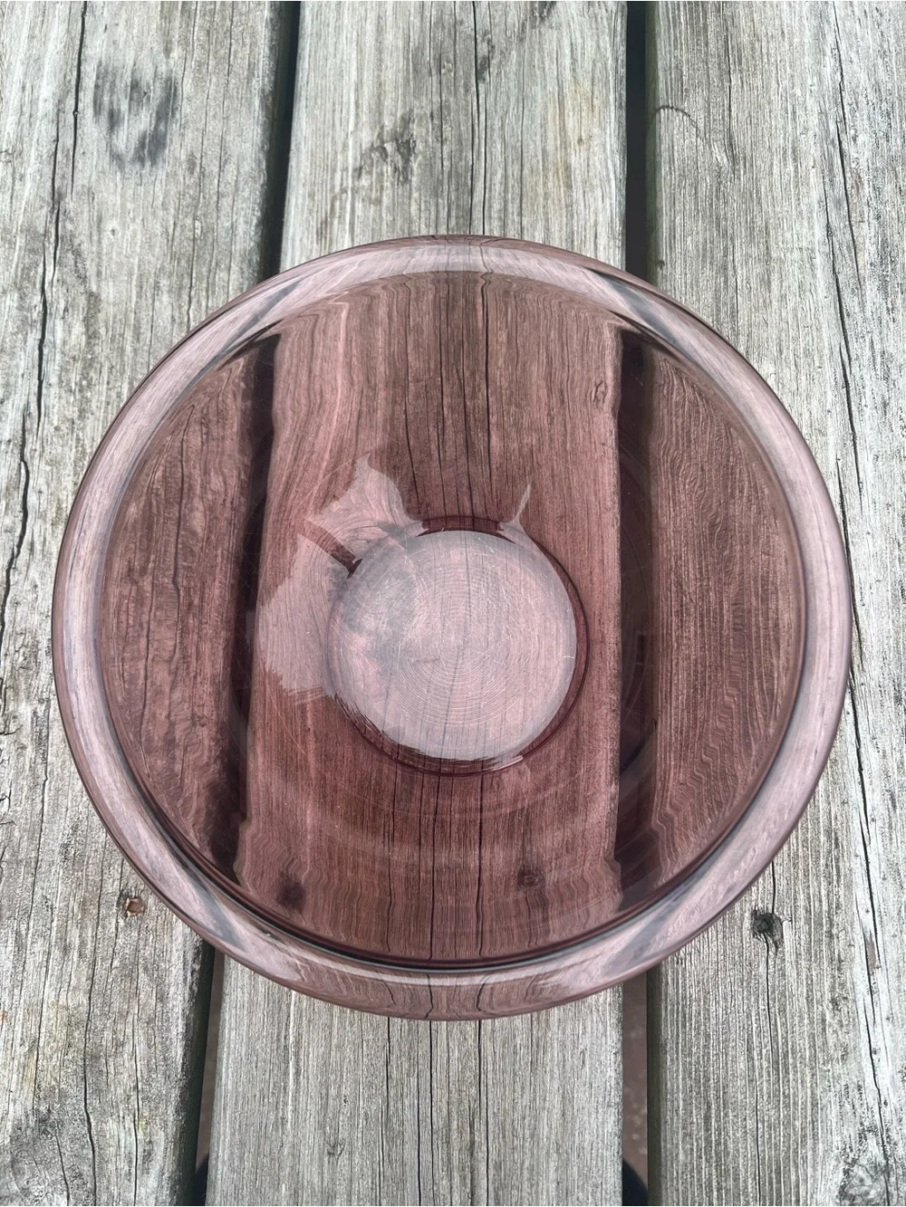 Vintage Pyrex Set of 2 Cranberry Glass Mixing Bowls - #322 & #325